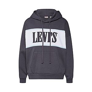 LEVI'S Mikina 'CAMERON HOODIE' biela / námornícka modrá vyobraziť