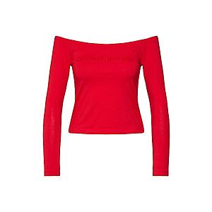 Calvin Klein Jeans Tričko 'BARDOT' červené vyobraziť