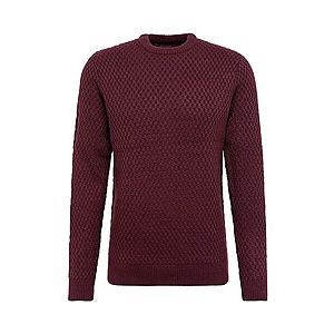 BURTON MENSWEAR LONDON Sveter burgundská vyobraziť