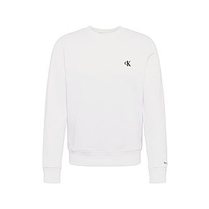 Calvin Klein Jeans Mikina 'ESSENTIAL' biela / čierna vyobraziť