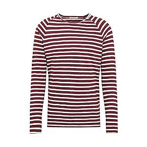 Nudie Jeans Co Tričko 'Otto Stripes' vínovo červená vyobraziť