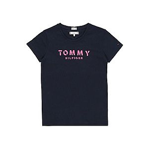 Tommy Hilfiger Tommy Hilfiger Tričko s potlačou loga námornícka modrá S vyobraziť