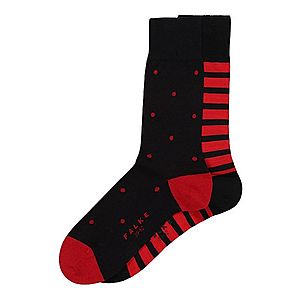 FALKE Ponožky 'Even Stripe Dot 2-Pack' červená / námornícka modrá vyobraziť