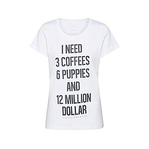 EINSTEIN & NEWTON Tričko '6 Puppies T-Shirt' čierna / biela vyobraziť