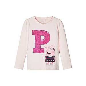NAME IT Tričko 'Peppa Pig' neónovo ružová / púdrová vyobraziť