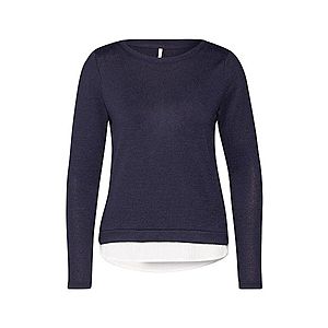 ONLY Tričko 'ONLASHLEY L/S PLACKET MIX TOP JRS' tmavomodrá vyobraziť