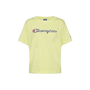 Champion Authentic Athletic Apparel Tričko 'Crewneck T-Shirt' žltá vyobraziť