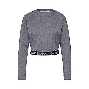 Calvin Klein Jeans Mikina sivá melírovaná vyobraziť
