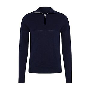 JACK & JONES Sveter 'JPRBLA BILLY KNIT HALF ZIP KA' námornícka modrá vyobraziť