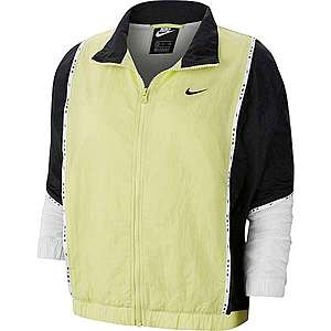 Nike Sportswear Prechodná bunda čierna / biela / neónová žltá vyobraziť