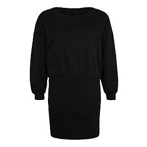 Urban Classics Šaty 'Ladies Sweat Off Shoulder Dress' čierna vyobraziť