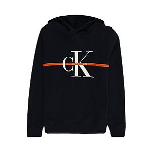 Calvin Klein Jeans Mikina kobaltovomodrá / oranžová / biela vyobraziť