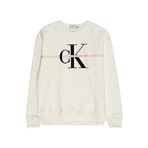 Calvin Klein Jeans Mikina ružová / čierna / biela ako vlna vyobraziť