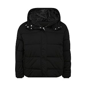 Urban Classics Curvy Prechodná bunda 'Ladies Boyfriend Puffer Jacket' čierna vyobraziť