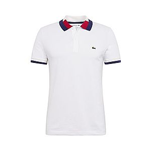 LACOSTE Tričko 'CHEMISE COL BORD-COTES MA' biela vyobraziť