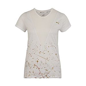 PUMA Funkčné tričko 'Metal Splash' zlatá / biela vyobraziť