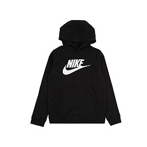Nike Sportswear Mikina 'CLUB + HBR PO' čierna / biela vyobraziť