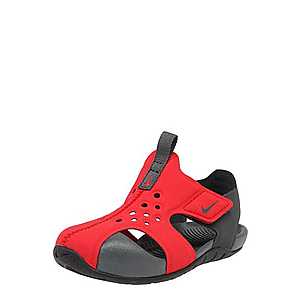 Nike Sportswear Plážové / kúpacie topánky 'Sunray Protect 2 (TD)' červená / čierna vyobraziť