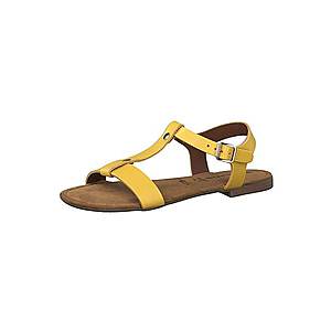 TAMARIS Remienkové sandále žlté vyobraziť