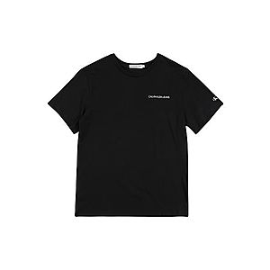 Calvin Klein Jeans Tričko 'CHEST LOGO REGULAR SS TOP' čierna vyobraziť