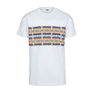 Urban Classics Tričko 'Inka' oranžová / biela / námornícka modrá / žltá / svetlomodrá vyobraziť
