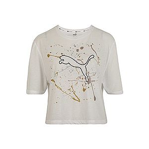 PUMA Funkčné tričko 'Metal Splash' zlatá / biela / ružové zlato vyobraziť