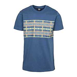 Urban Classics Tričko 'Inka Pattern Tee' modrá vyobraziť