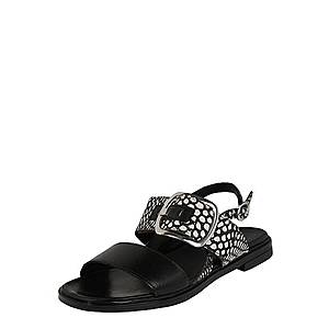 MJUS Remienkové sandále 'GRAM' biela / čierna vyobraziť
