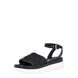 MJUS Sandále 'PASA' čierna / biela vyobraziť