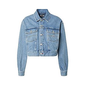 Tommy Jeans Prechodná bunda 'CROPPED TRUCKER' modrá denim vyobraziť