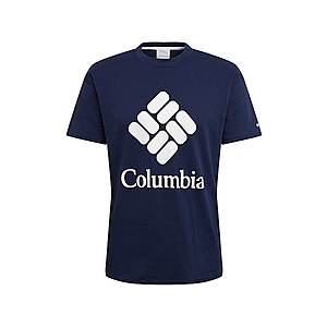 COLUMBIA Tričko biela / námornícka modrá vyobraziť