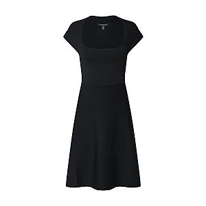 Forever New Šaty 'Morgan Square Neck Knit Dress' čierna vyobraziť