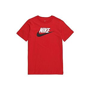 Nike Sportswear Tričko červená / biela / čierna vyobraziť
