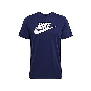 Nike Sportswear Tričko 'M NSW HYBRID SS TEE' biela / námornícka modrá vyobraziť