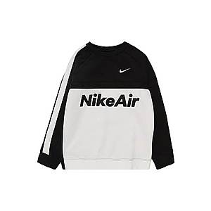 Nike Sportswear Mikina 'B NSW NIKE AIR CREW' biela / čierna vyobraziť