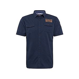 Petrol Industries Košeľa 'Shirt SS' námornícka modrá vyobraziť