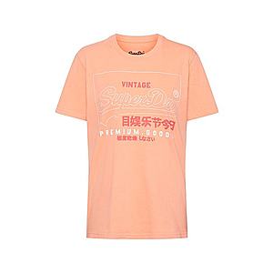 Superdry Tričko 'PG LABEL OUTLINE ENTRY TEE' ružová vyobraziť