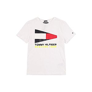 TOMMY HILFIGER Tričko 'TOMMY FLAG SAILING GEAR TEE S/S' biela vyobraziť