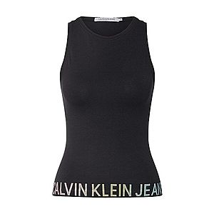 Calvin Klein Jeans Top 'DEGRADE' čierna vyobraziť