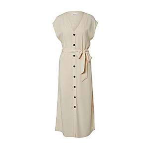 EDITED Letné šaty 'Madia' biela / šedobiela vyobraziť