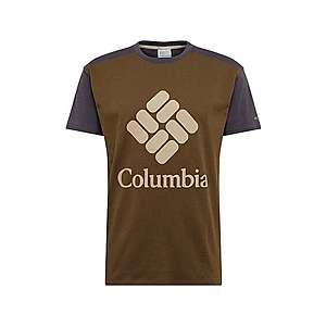 COLUMBIA Tričko 'Columbia Lodge Logo' béžová / olivová vyobraziť