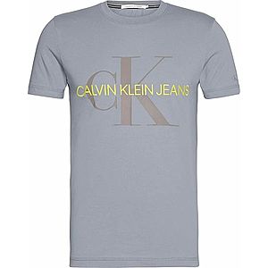 Calvin Klein Jeans Tričko limetková / sivá vyobraziť