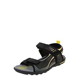 GEOX Sandále 'U Tevere' žlté / čierna vyobraziť