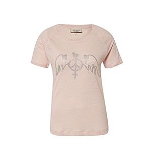 MOS MOSH Tričko 'Mag Linen Tee SS' strieborná / ružová vyobraziť