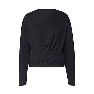 Noisy may Tričko 'NMOHILDA L/S KNOT TOP BG' čierna vyobraziť