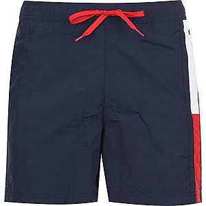 Tommy Hilfiger Underwear Plavecké šortky námornícka modrá / biela / červená vyobraziť