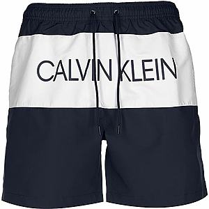 Calvin Klein Swimwear Plavecké šortky ' Medium Drawstring ' námornícka modrá vyobraziť