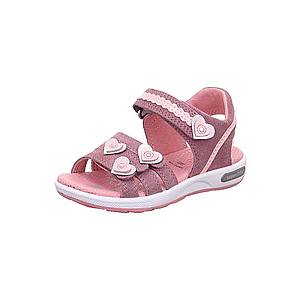 SUPERFIT Sandále 'Emily' fialová / ružová / strieborná vyobraziť