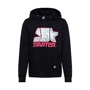 Starter Black Label Mikina 'Starter Multicolored Logo' čierna / ružová vyobraziť