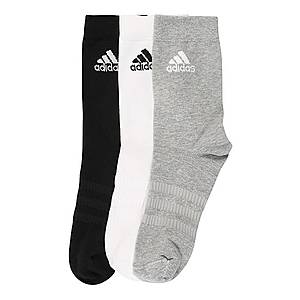 ADIDAS PERFORMANCE Športové ponožky 'LIGHT CREW' biela / čierna / sivá vyobraziť